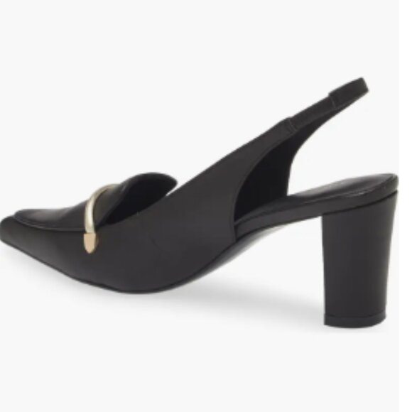 new KOKO + PALENKI  Leather Parisa Heeled Loafers 257 7T4 - Picture 5 of 5